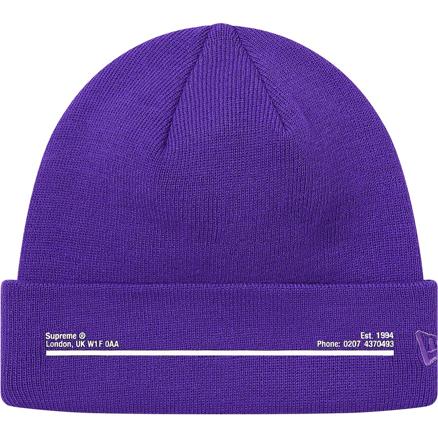 Details on New Era Shop Beanie Purple - London from fall winter
                                                    2020 (Price is $38)