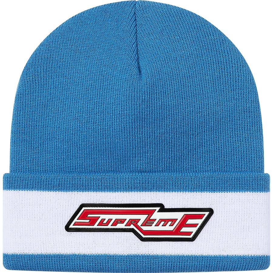 Details on Cuff Stripe Beanie Bright Blue from fall winter
                                                    2020 (Price is $36)