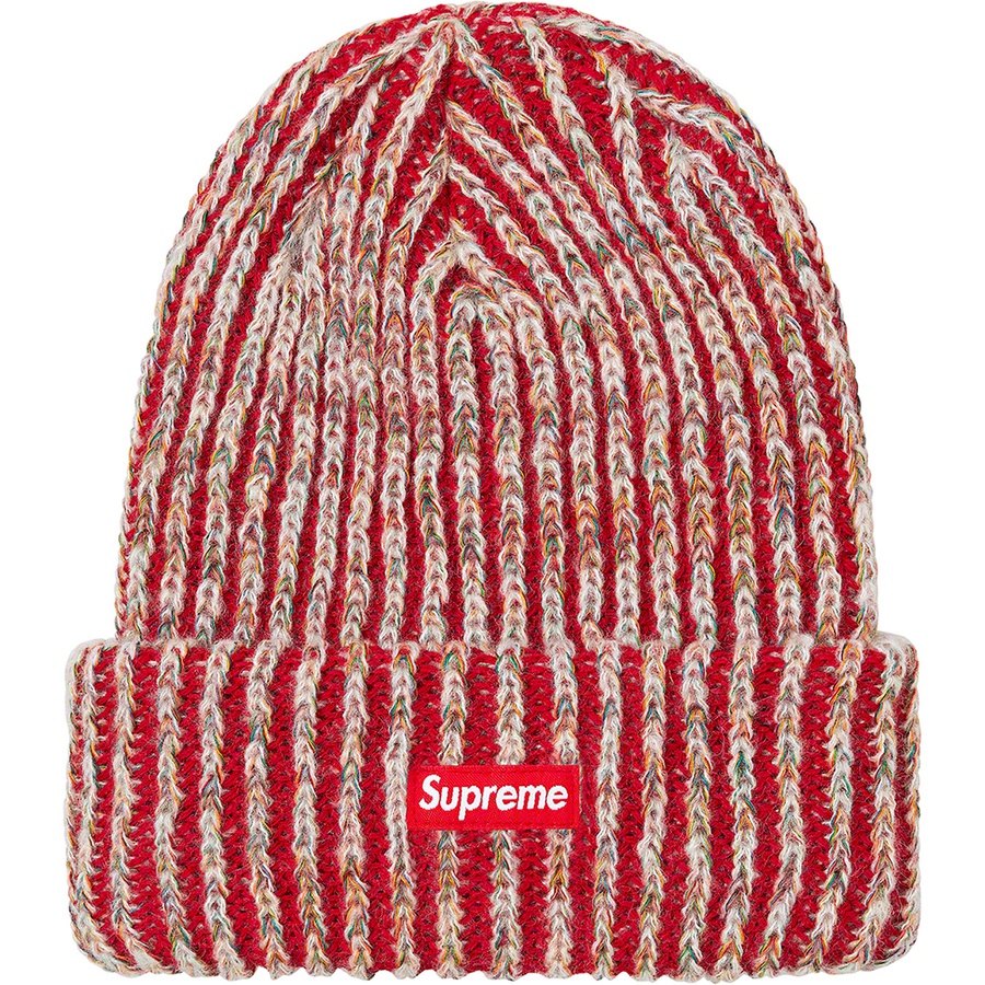 Details on Rainbow Knit Loose Gauge Beanie Red from fall winter
                                                    2020 (Price is $34)