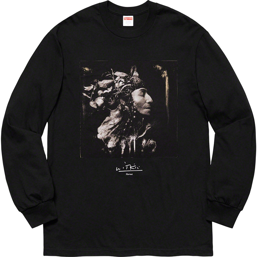 Details on Joel-Peter Witkin Supreme Harvest L S Tee Black from fall winter
                                                    2020 (Price is $58)