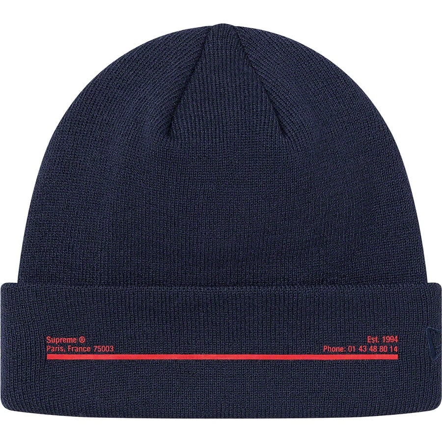 Details on New Era Shop Beanie Navy - Paris from fall winter
                                                    2020 (Price is $38)