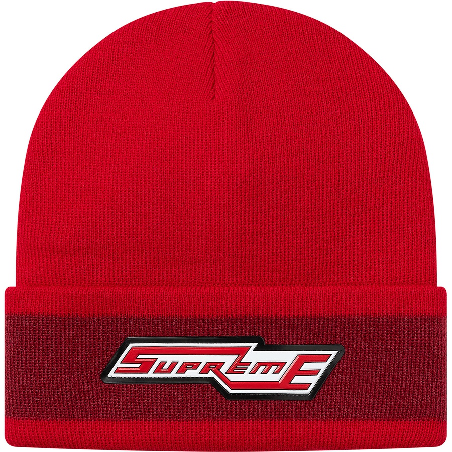 Details on Cuff Stripe Beanie Red from fall winter
                                                    2020 (Price is $36)