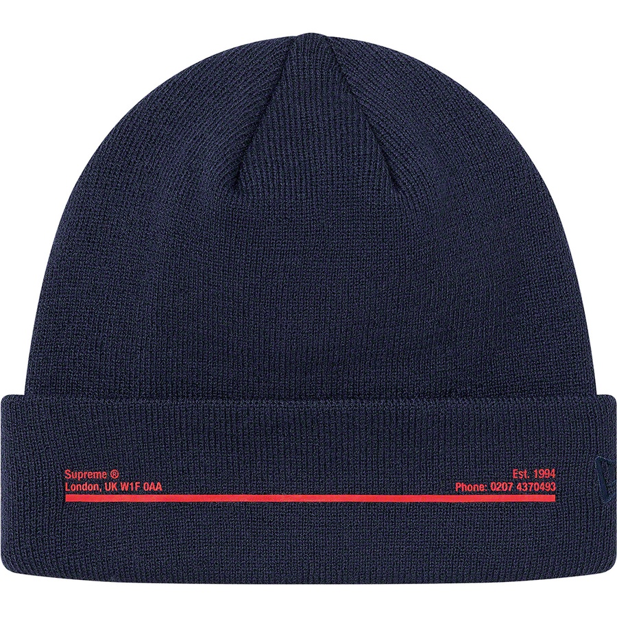 Details on New Era Shop Beanie Navy - London from fall winter 2020 (Price is $38)