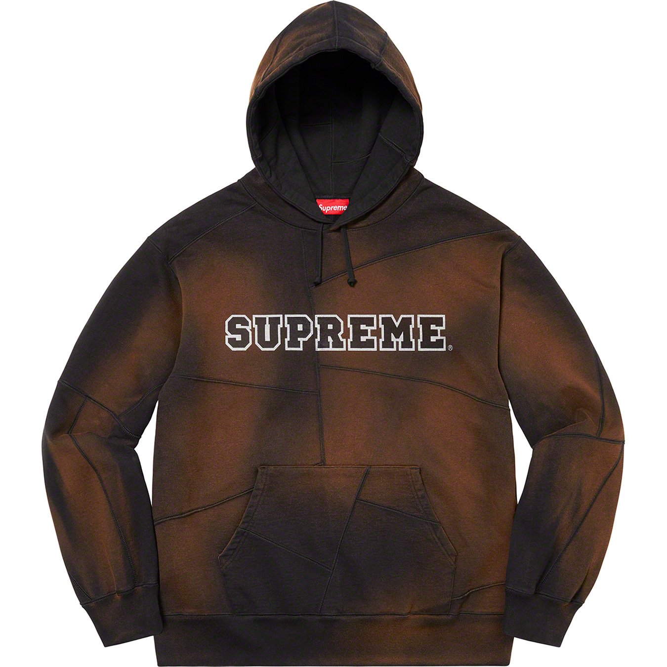 Supreme Patchwork Hooded Sweatshirt