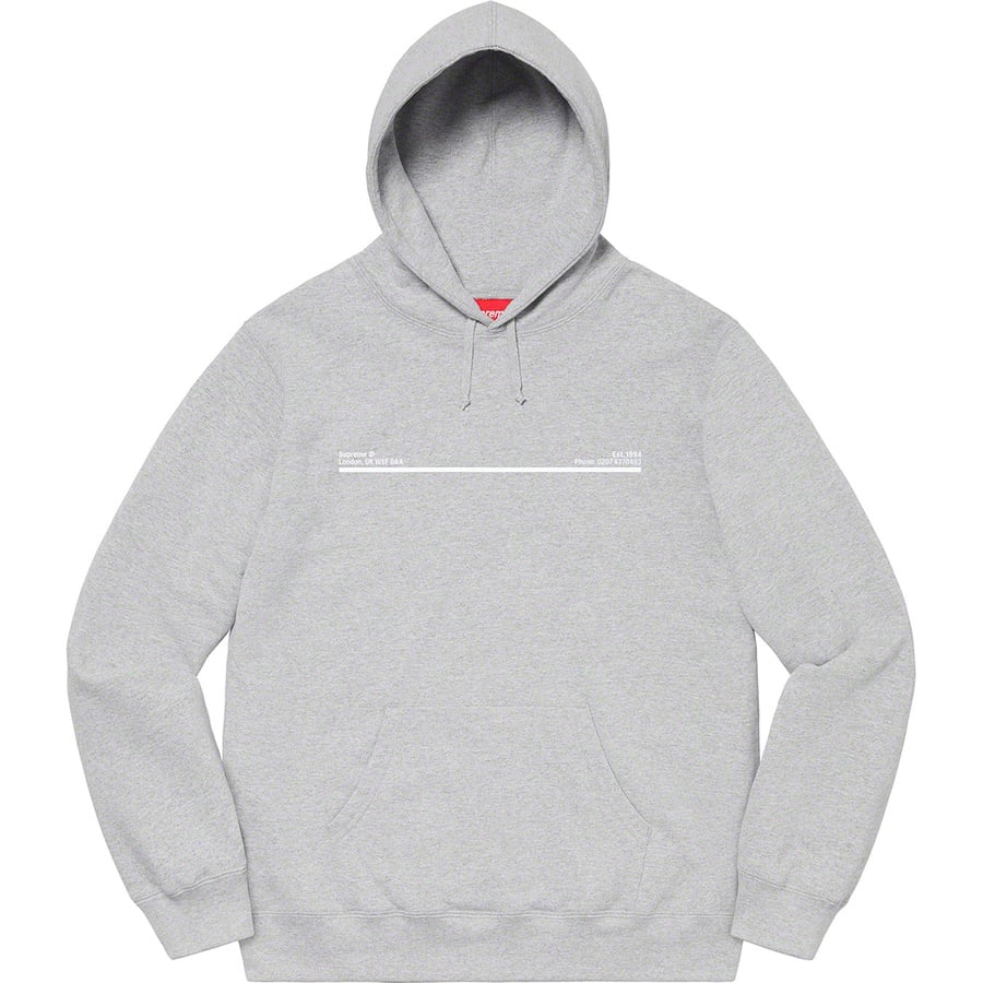 Details on Shop Hooded Sweatshirt Heather Grey - London from fall winter
                                                    2020 (Price is $158)