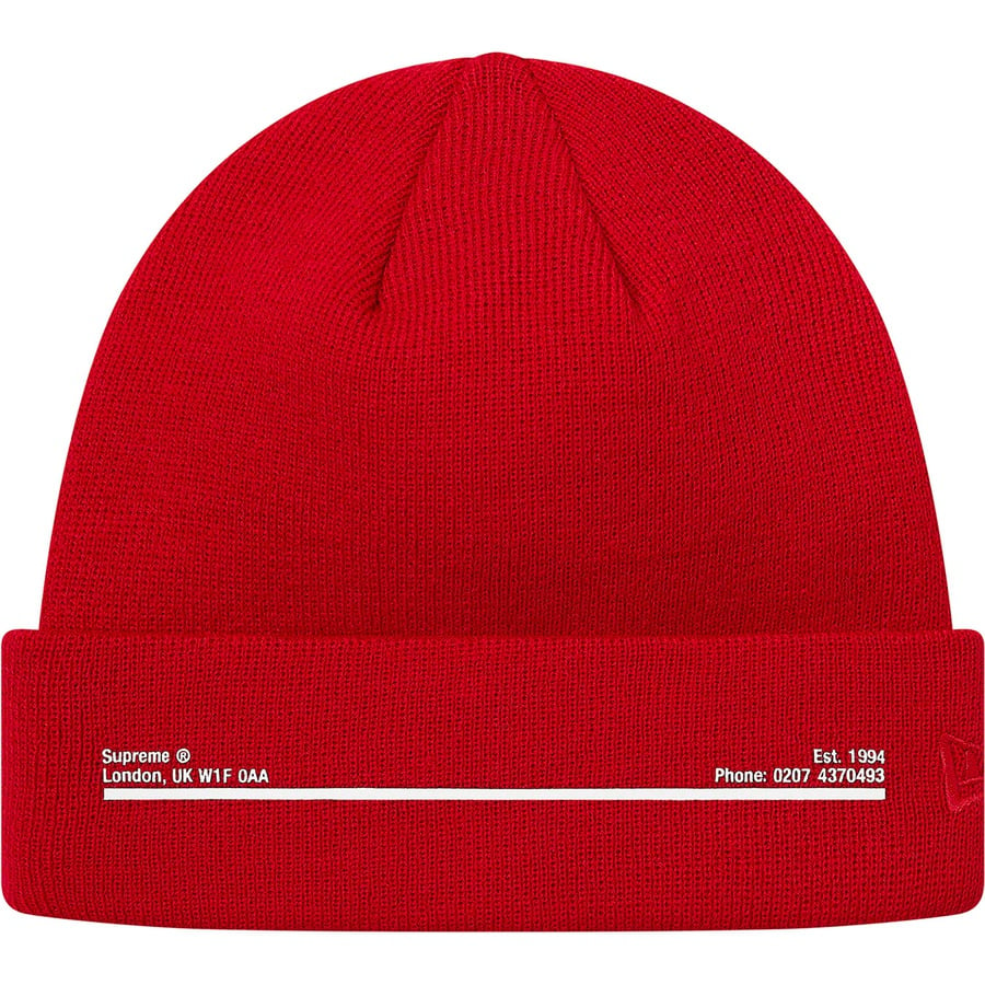Details on New Era Shop Beanie Red - London from fall winter
                                                    2020 (Price is $38)