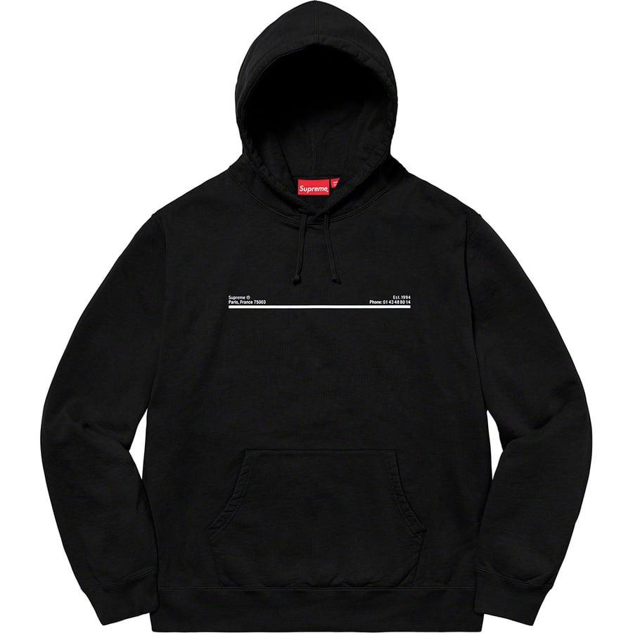 Details on Shop Hooded Sweatshirt Black - Paris from fall winter
                                                    2020 (Price is $158)
