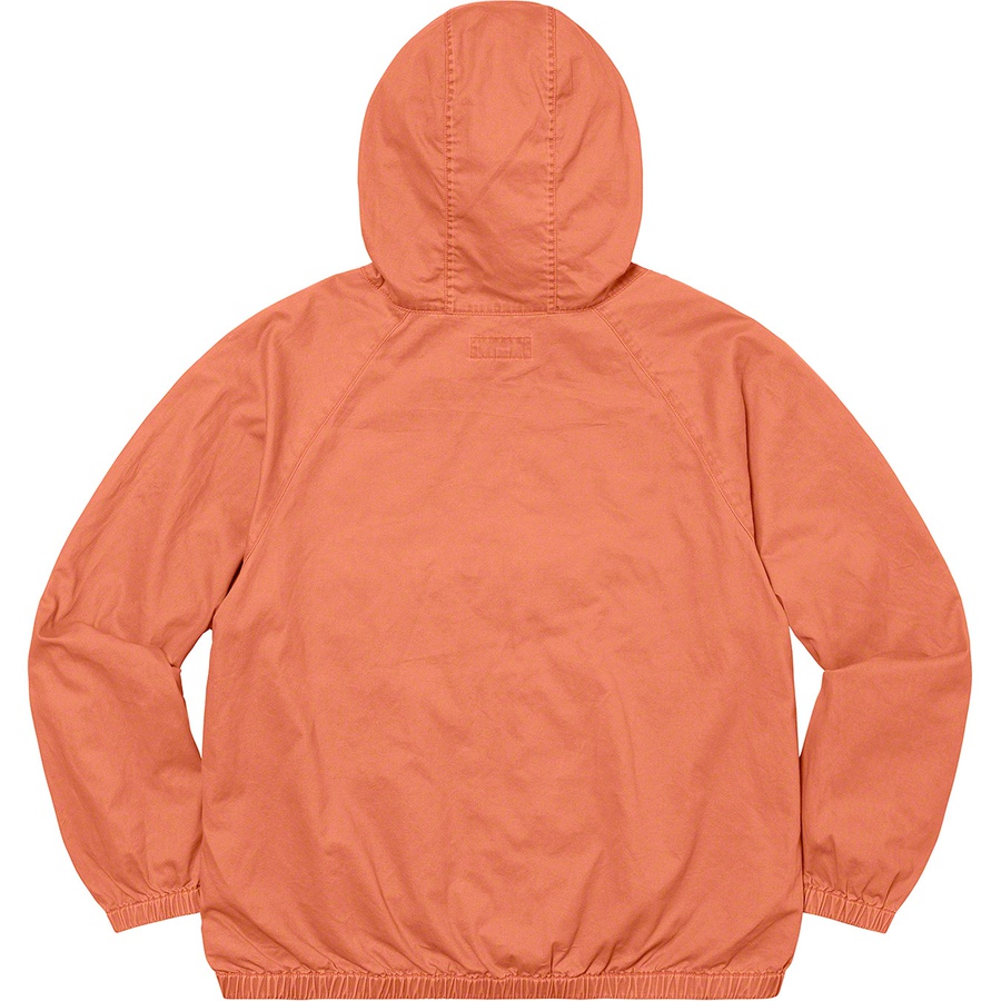 Details on Overdyed Twill Hooded Jacket Rust from fall winter
                                                    2020 (Price is $228)