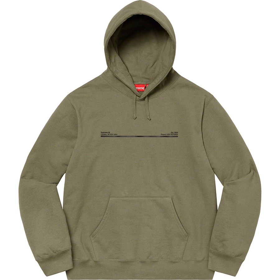 Details on Shop Hooded Sweatshirt Light Olive - London from fall winter
                                                    2020 (Price is $158)