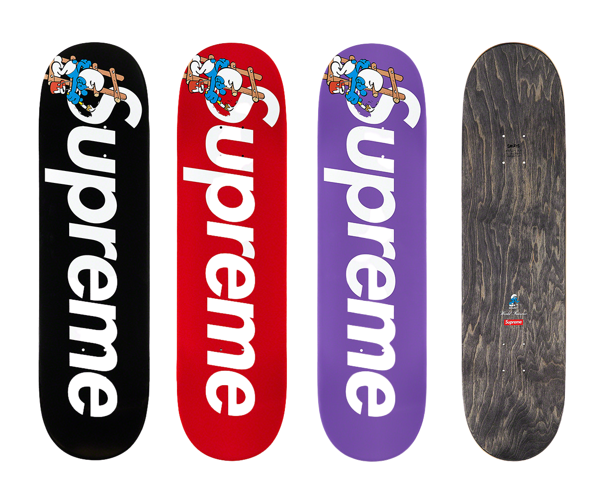 Supreme®/Smurfs™ Skateboard deck | myglobaltax.com