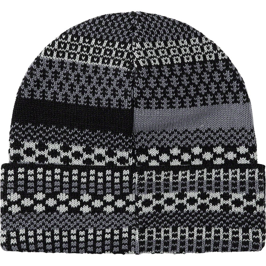 Details on Multi Pattern Beanie Black from fall winter
                                                    2020 (Price is $36)