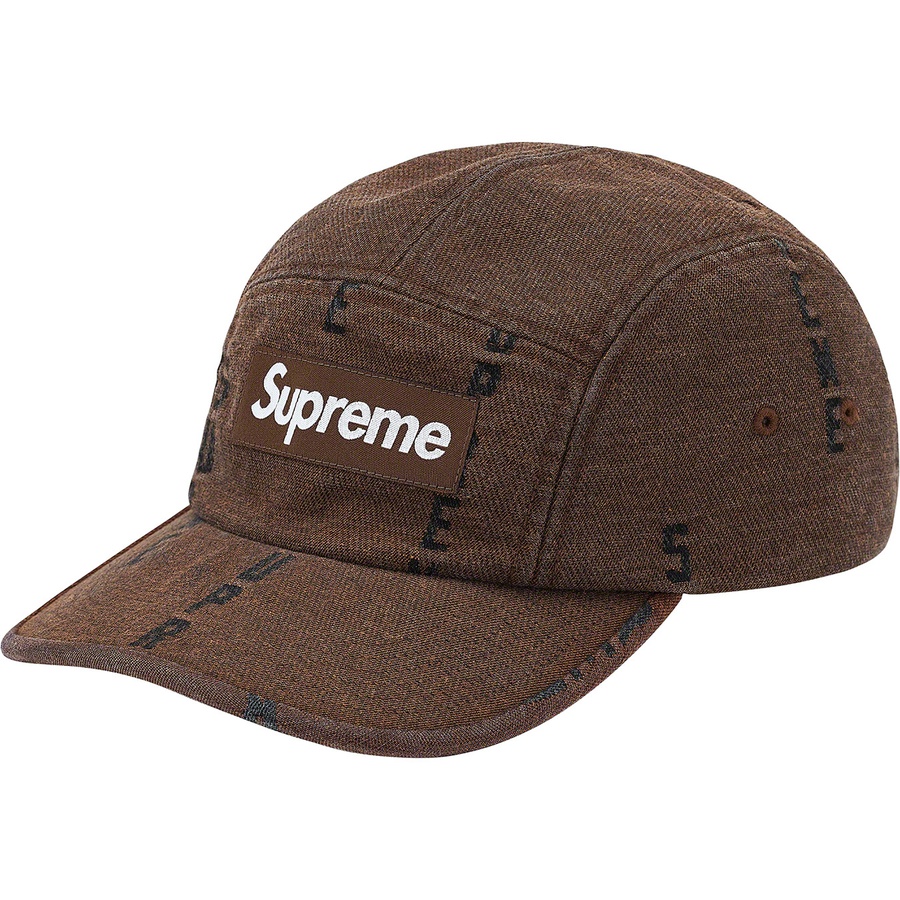 Details on Logo Stripe Jacquard Denim Camp Cap Brown from fall winter
                                                    2020 (Price is $48)