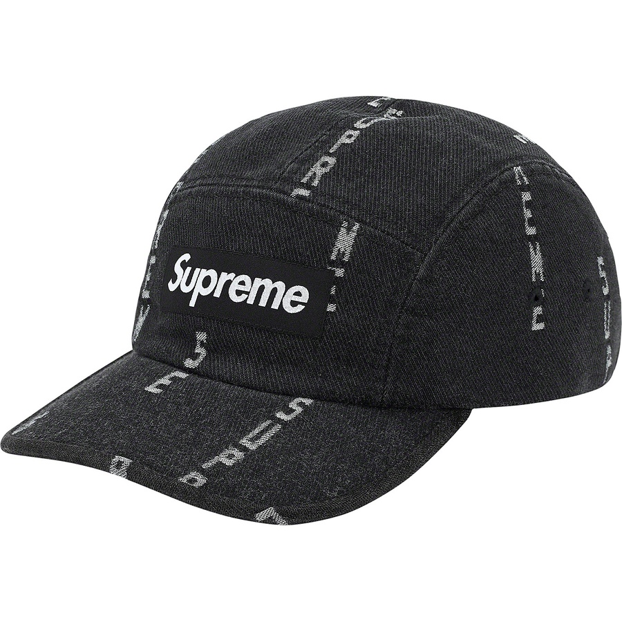 Details on Logo Stripe Jacquard Denim Camp Cap Black from fall winter
                                                    2020 (Price is $48)