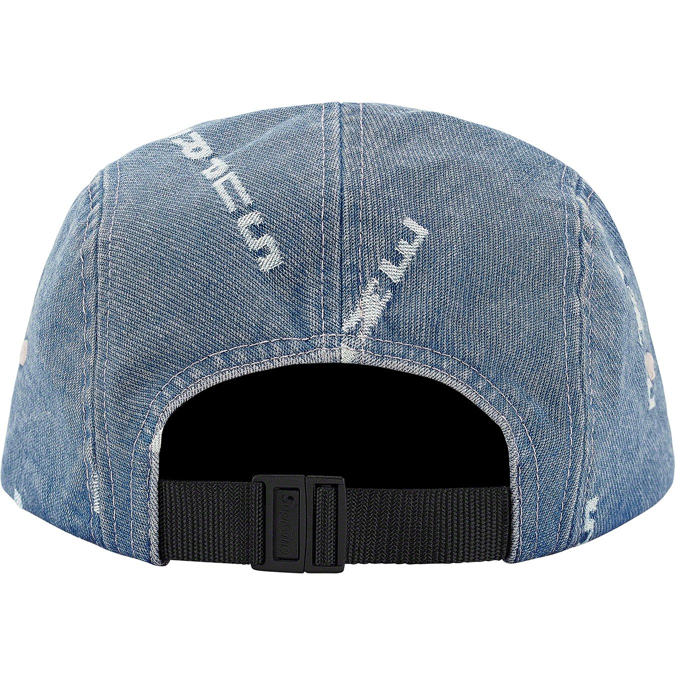 Logo Stripe Jacquard Denim Camp Cap - fall winter 2020 - Supreme