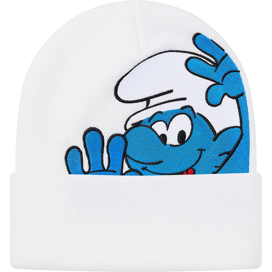 Details on Supreme Smurfs™ Beanie White from fall winter
                                                    2020 (Price is $40)
