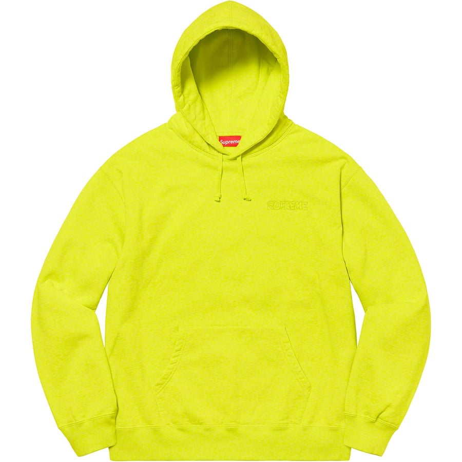 Details on Supreme Smurfs™ Hooded Sweatshirt Acid Green from fall winter
                                                    2020 (Price is $178)