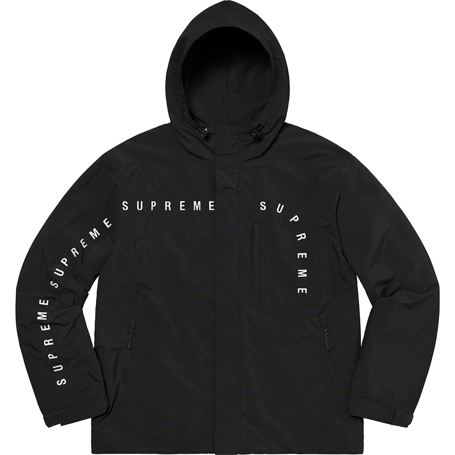 Details on Curve Logos Ripstop Jacket Black from fall winter
                                                    2020 (Price is $168)