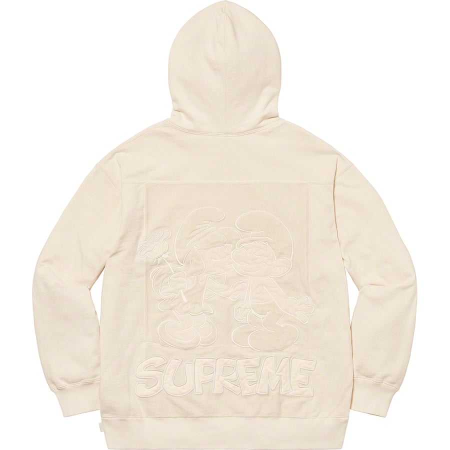 Details on Supreme Smurfs™ Hooded Sweatshirt Natural from fall winter
                                                    2020 (Price is $178)