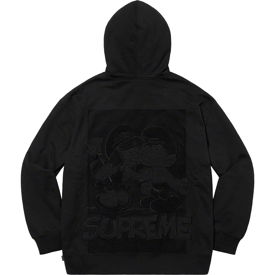 Details on Supreme Smurfs™ Hooded Sweatshirt Black from fall winter
                                                    2020 (Price is $178)