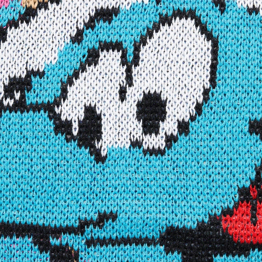 Details on Supreme Smurfs™ Sweater White from fall winter 2020 (Price is $178)