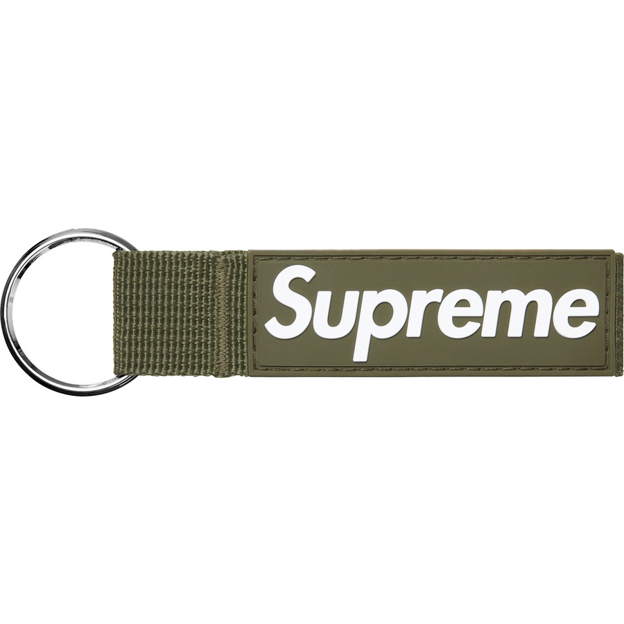 Details on Webbing Keychain Light Olive from fall winter 2020 (Price is $18)
