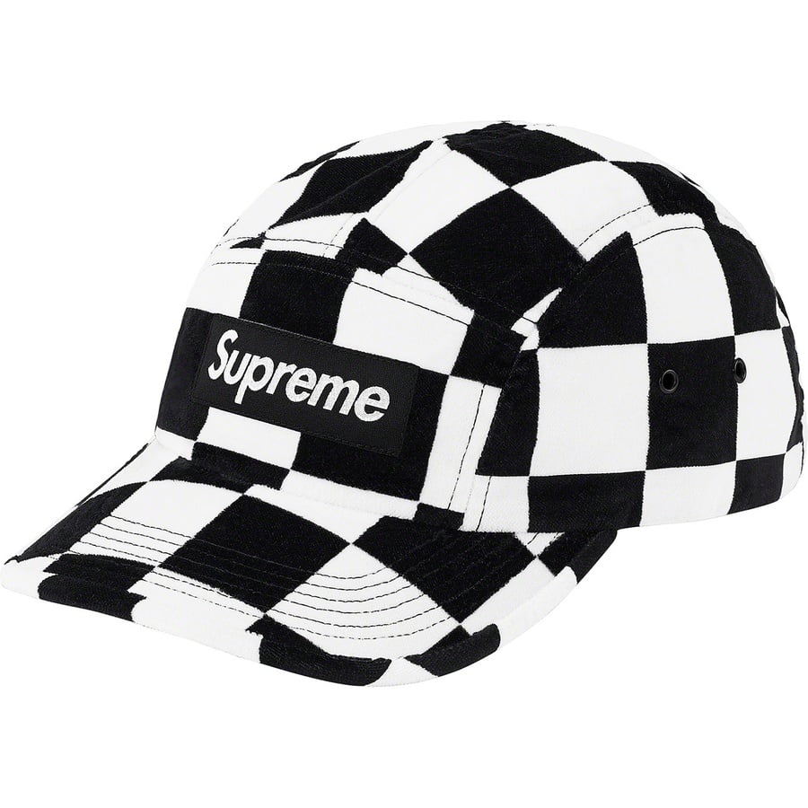 Details on Velvet Camp Cap Checkerboard from fall winter
                                                    2020 (Price is $54)