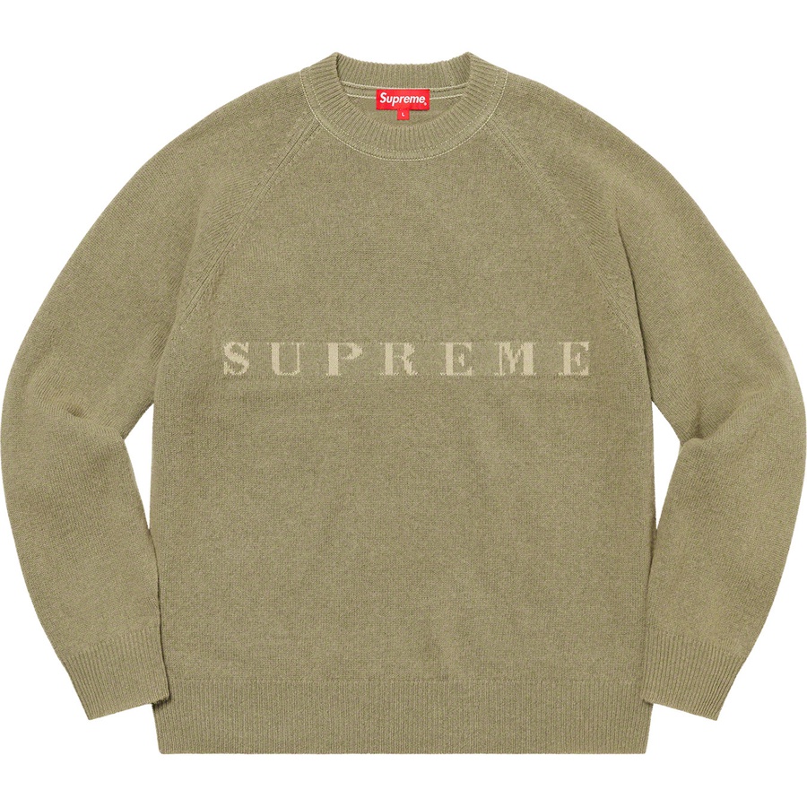 Supreme Stone Washed Sweater (FW20) - Olive - $148