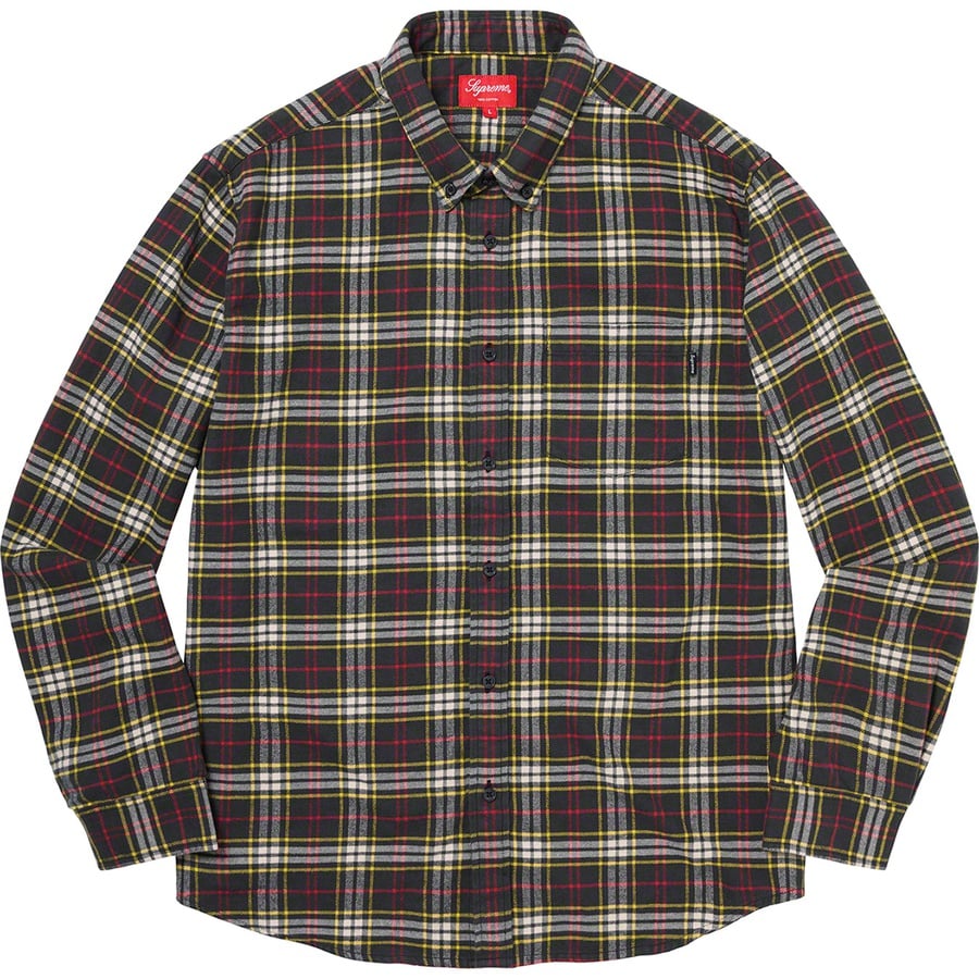 Details on Tartan Flannel Shirt Black from fall winter 2020 (Price is $128)