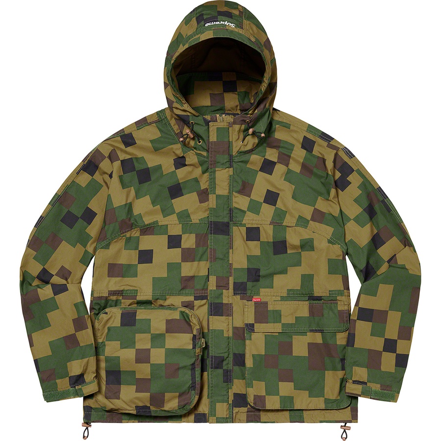 Details on Technical Field Jacket Olive Digi Camo from fall winter
                                                    2020 (Price is $248)