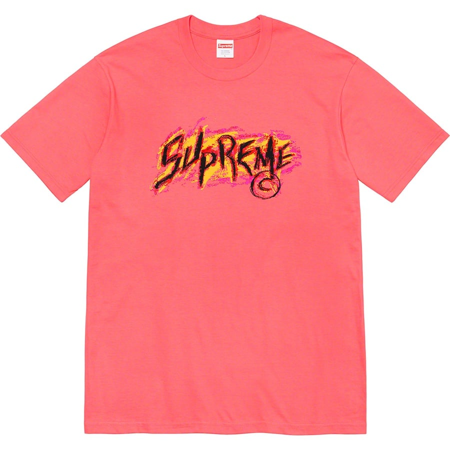 Details on Scratch Tee Bright Coral from fall winter
                                                    2020 (Price is $38)