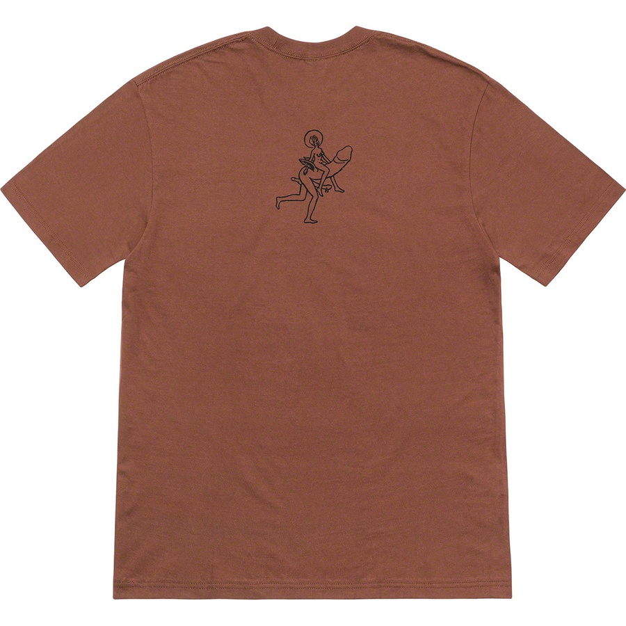 Details on Supreme Dicks Tee Brown from fall winter
                                                    2020 (Price is $38)