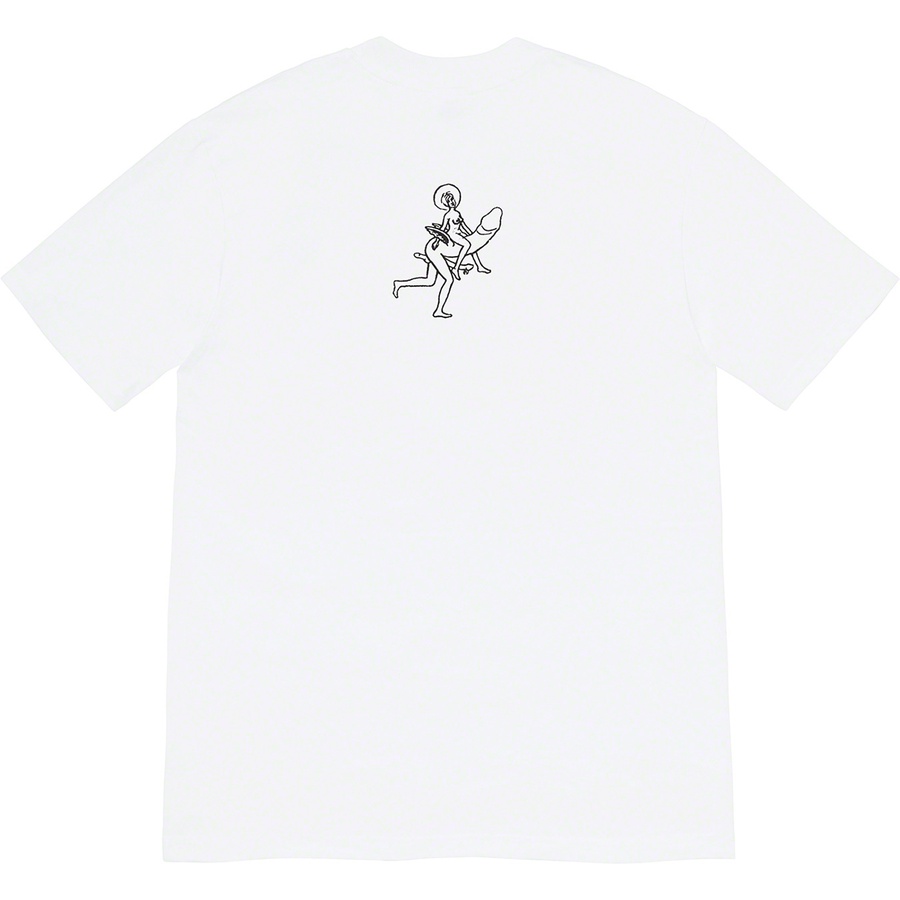 Details on Supreme Dicks Tee White from fall winter
                                                    2020 (Price is $38)