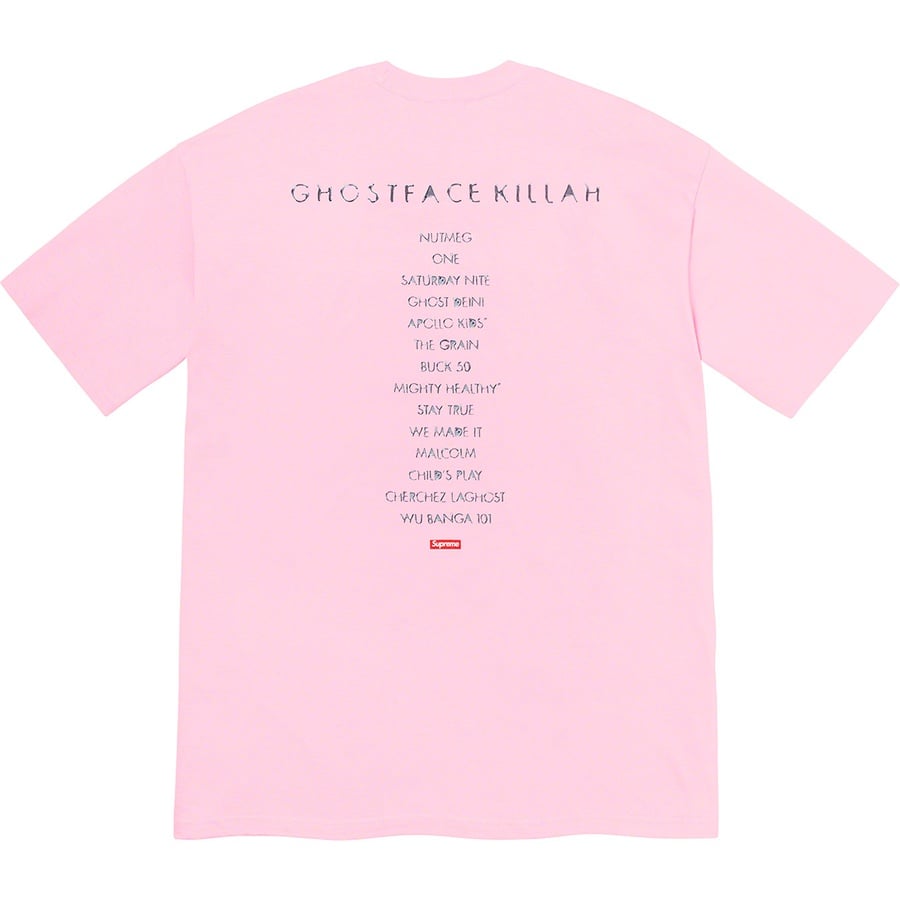 Details on Supreme Clientele Tee Light Pink from fall winter
                                                    2020 (Price is $48)