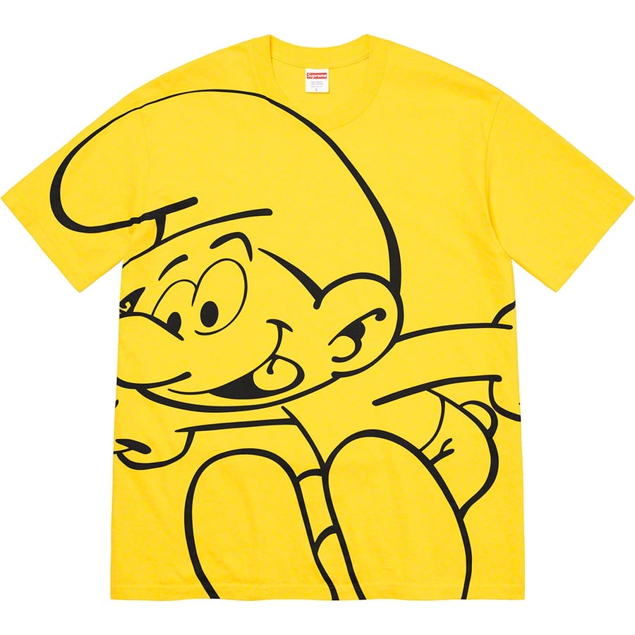 Details on Supreme Smurfs™ Tee Yellow from fall winter
                                                    2020 (Price is $48)