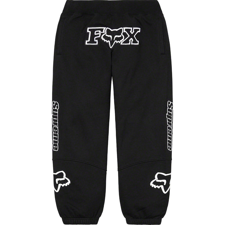 Details on Supreme Fox Racing Sweatpant Black from fall winter
                                                    2020 (Price is $158)
