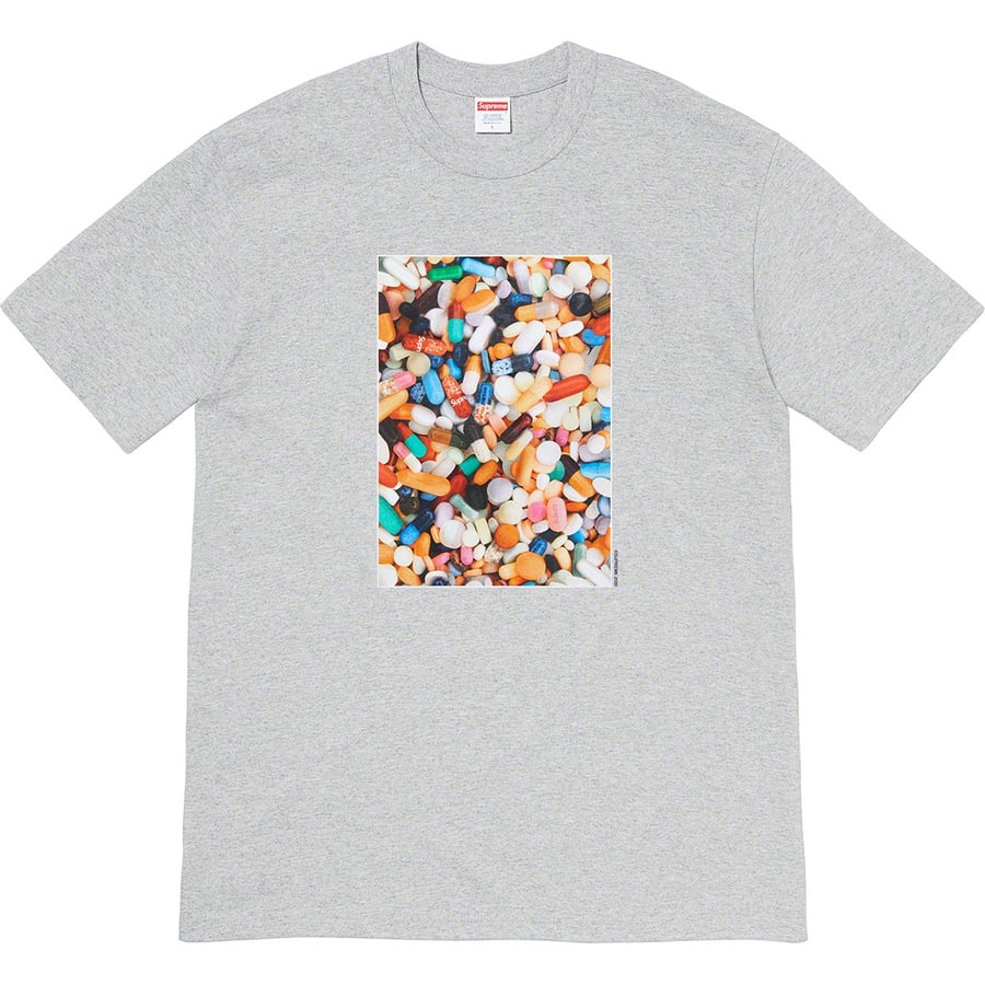 Details on Pills Tee Heather Grey from fall winter
                                                    2020 (Price is $38)