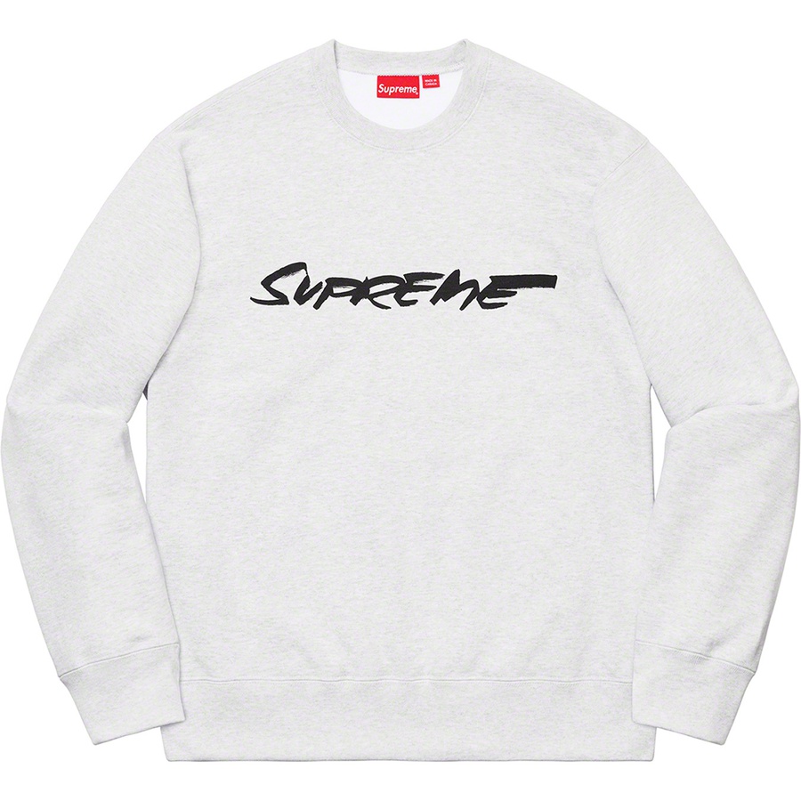 Details on Futura Logo Crewneck Ash Grey from fall winter
                                                    2020 (Price is $148)