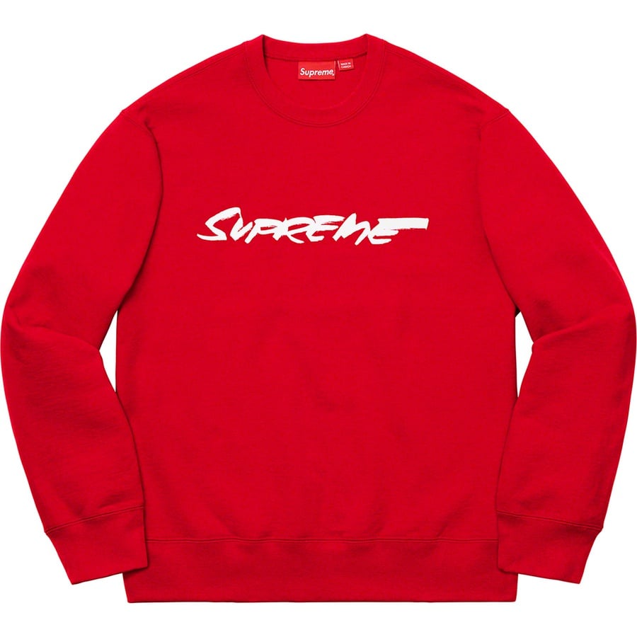 Details on Futura Logo Crewneck Red from fall winter
                                                    2020 (Price is $148)