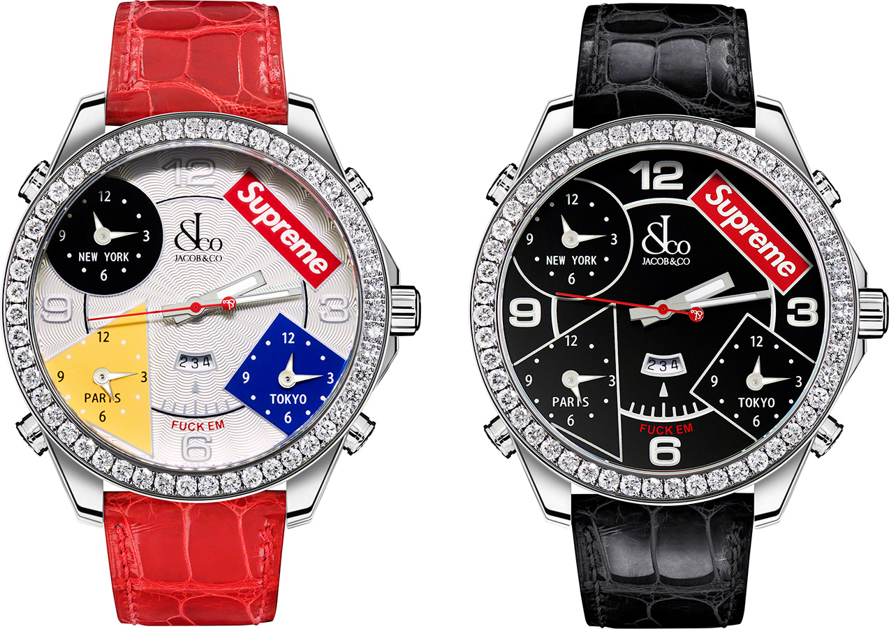 Jacob & Co Time Zone 40mm Watch - fall winter 2020 - Supreme