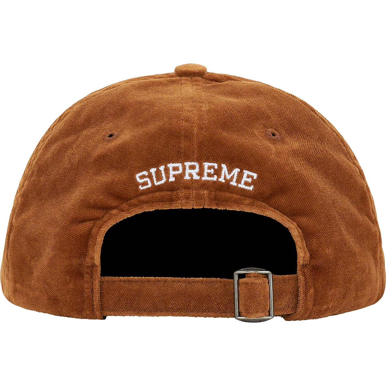 Supreme Velvet S Logo 6-Panel Black - FW20 - US