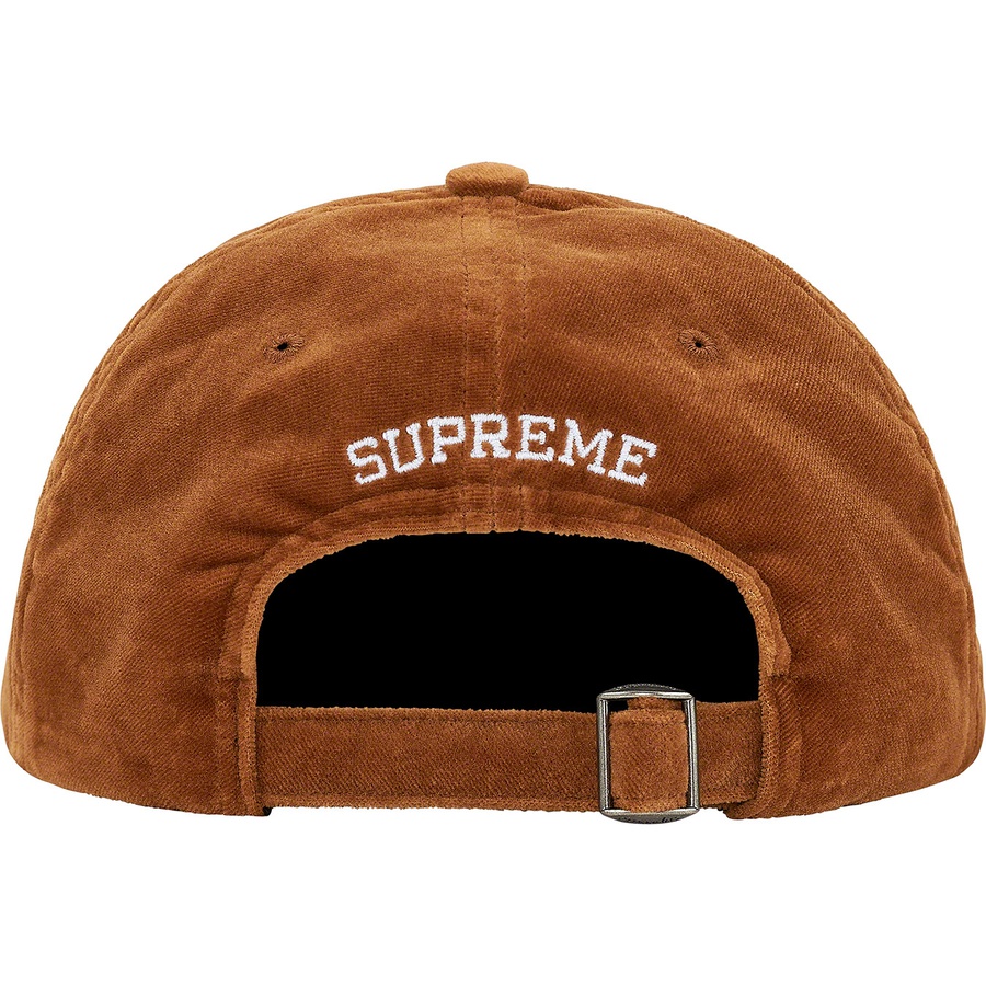 Supreme Velvet S Logo 6-Panel (FW20) - Tan - $54