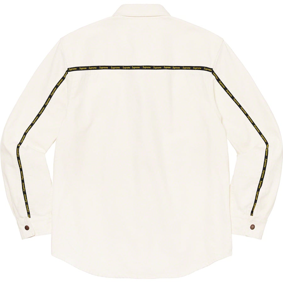 Details on Logo Taping Work Shirt White from fall winter
                                                    2020 (Price is $138)