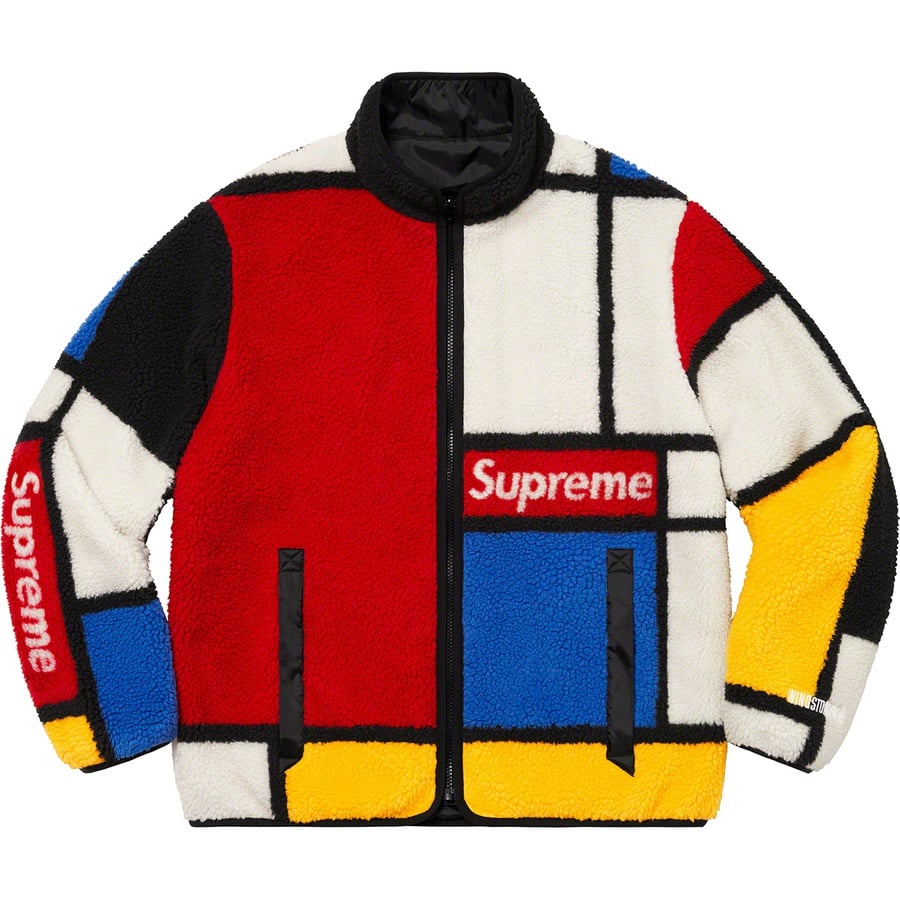 Details on Reversible Colorblocked Fleece Jacket Red from fall winter
                                                    2020 (Price is $238)