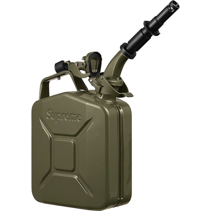 Details on Supreme Wavian 5L Jerry Can Green from fall winter
                                                    2020 (Price is $108)