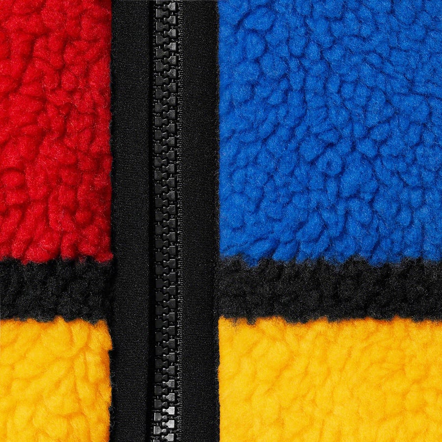 Details on Reversible Colorblocked Fleece Jacket Red from fall winter
                                                    2020 (Price is $238)