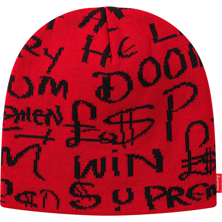 Details on Black Ark Beanie Red from fall winter
                                                    2020 (Price is $36)