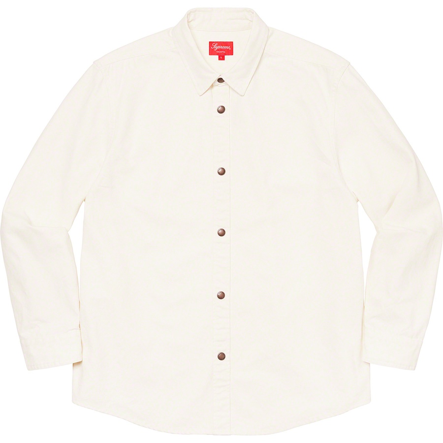 Details on Logo Taping Work Shirt White from fall winter
                                                    2020 (Price is $138)