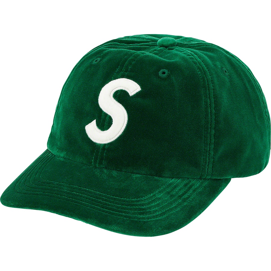Supreme Velvet S Logo 6-Panel (FW20) - Green - $54