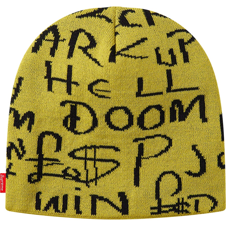 Details on Black Ark Beanie Yellow from fall winter
                                                    2020 (Price is $36)