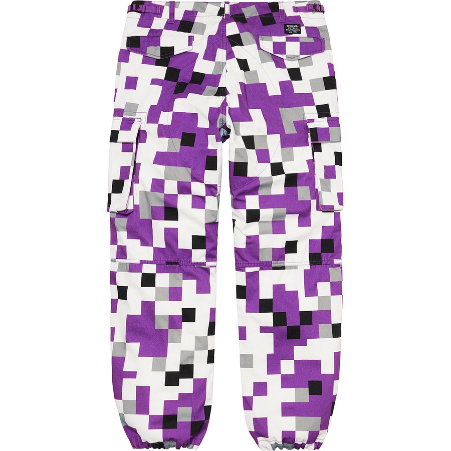 Details on Cargo Pant Purple Digi Camo from fall winter
                                                    2020 (Price is $158)